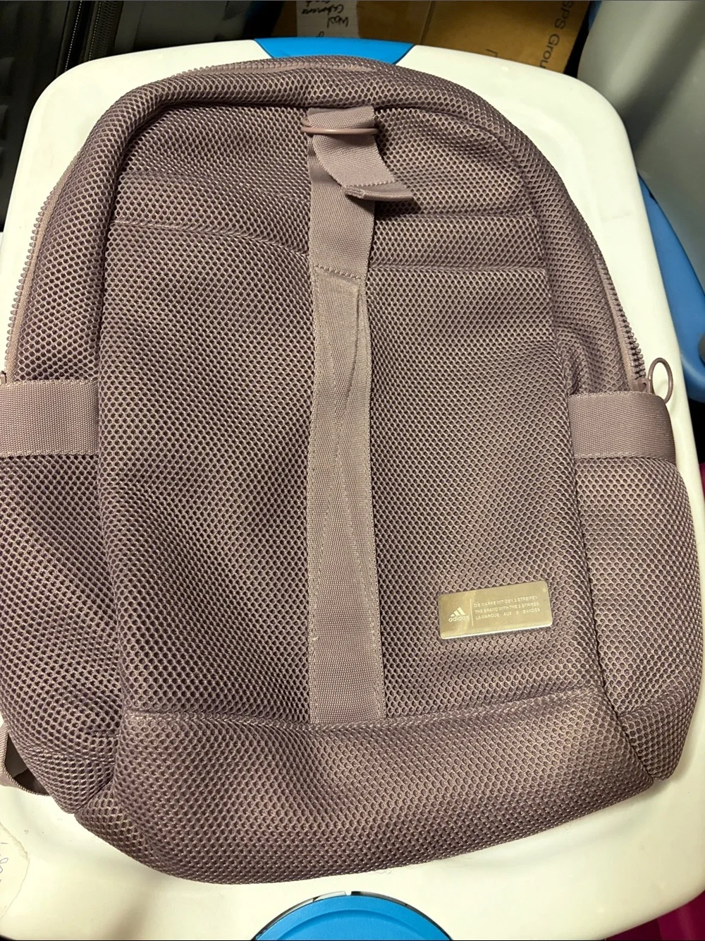 adidas Mauve Mesh Backpack - Picture 15 of 15
